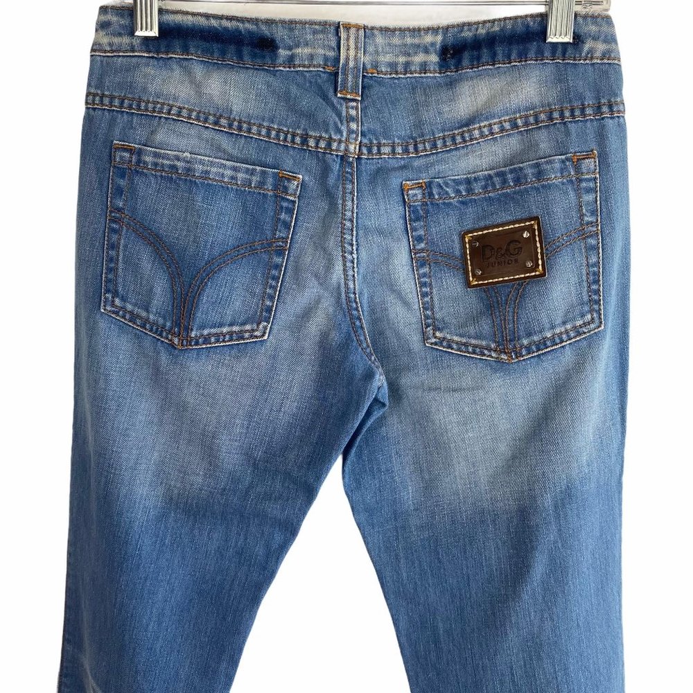 Dolce & Gabanna Blue Denim Jeans Women's Jr L - Picture 5 of 11